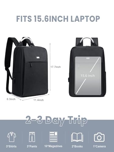 NST Waterproof Laptop Backpack for Ｍen - Travel Business Bags for Men, College Bookbag Computer Bag Fits 15.6 Inch Notebook (GYL1)4