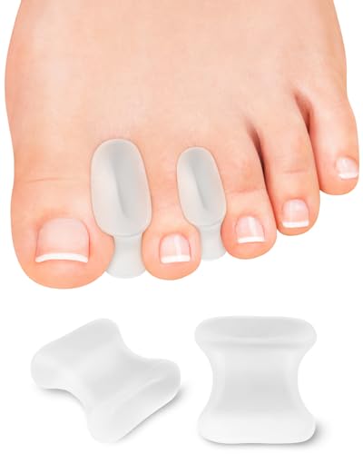 12 pack gel toe separators silicone toe spacers for women men bunion corrector toe pain relief toe alignment soft toe spacer for crooked toes overlapping toes hammertoe correction large