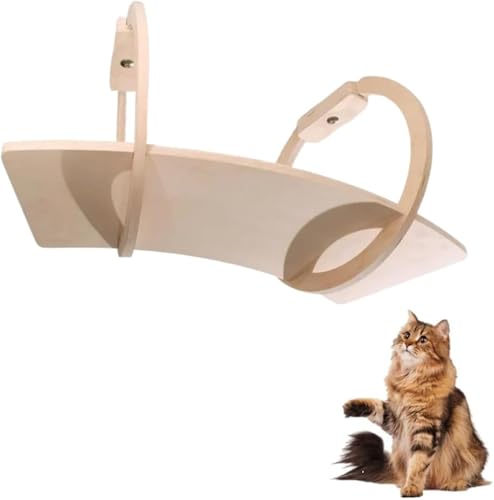 キャットウォーク 猫用ウォール家具 壁掛け式 木製 キャットステップ 猫ラック 壁 棚 階段 散歩 はしご ブキャットウォークリッジ スカイコリドー スクラッチポスト DIY 自由組み立て 猫ジャンプ台 一段 (一段-空中回廊)