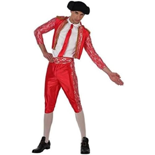 Atosa disfraz torero rojo hombre adulto capote XS