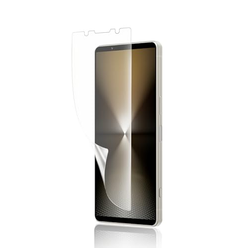 【アンチグレア】FOR Xperia 1 VI フィルム 柔軟性TPU制 液晶保護フィルム ガイド枠付き SO-51E SOG13 XQ-EC44 フィルム アンチグレア/高い透過率/浮き防止/気泡レス/指紋防止/Face ID、指紋認証対応 エクスペリア