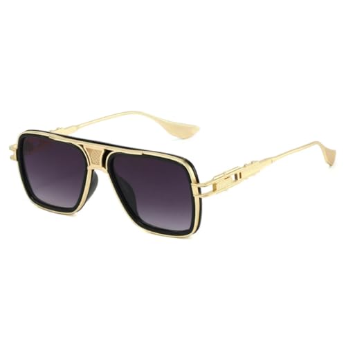 Lunettes de soleil pour hommes tendance punk en métal au quotidien