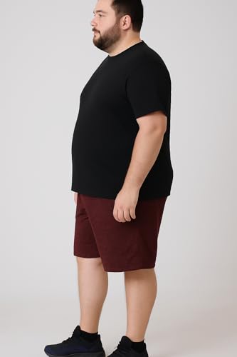 Kit 2 Shorts Bermuda Dry Fit Anti-Suor Plus Size Masculina Academia Treino G1 ao G3 (Verde/Vinho, G3
