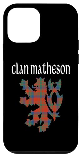 Image of iPhone 12 mini Clan Matheson Tartan Scottish Family Name Scotland Pride Case