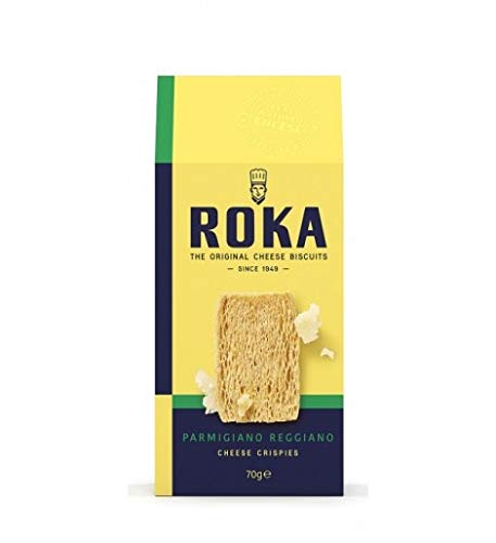 Roka - Crispies de queso Parmesano Reggiano 70 g - Caja de: 12 unidades
