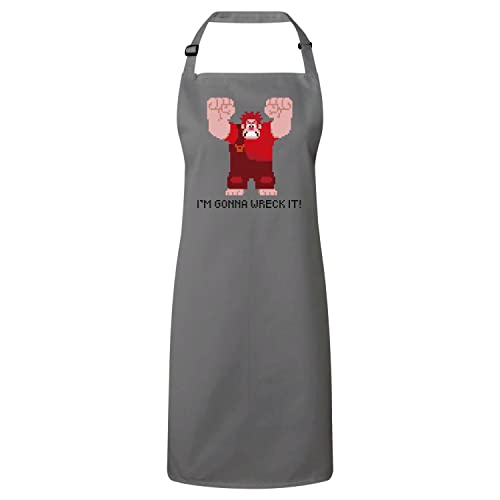 Tablier cuisine premium gris Ralph idée cadeau originale pour passionné