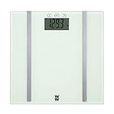 WW Scales by Conair Body Analysis Glass Bathroom Scale, Measures Body Fat, Body Water, & BMI, 4 User Memory, 400 Lbs. Capacity