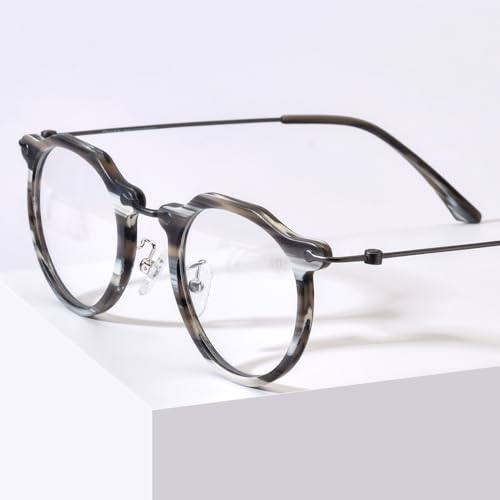 Image of FONEX Acetate Titanium Glasses Frame Men 2024 New Square Eyeglasses Spectacles Eyewear F85843
