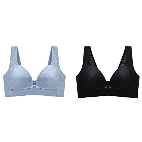 Soutiens-gorge d'allaitement et maternité lot de 2 : sous-vêtement push-up sans couture 95C