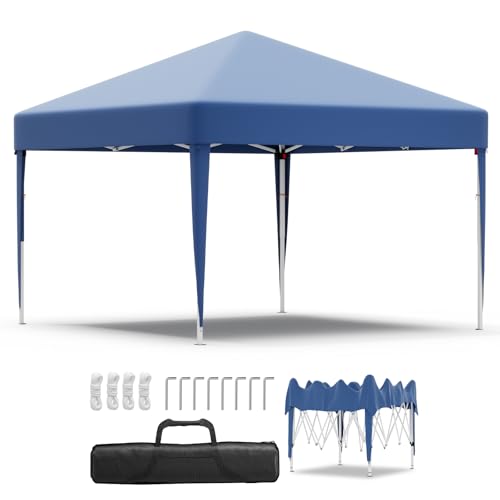 JUMMICO Pavillon 2x2 Höhenverstellbar Stabil Wasserdicht,Faltpavillon UV-Schutz 50+,Pavillion Gartenpavillon für Markt, Garten, Events, Faltzelt Grau