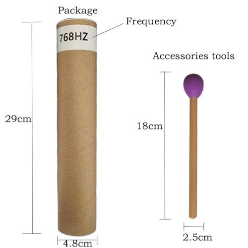 Set di tubi Wah-Wah in alluminio, strumento a percussione manuale per musica e relax, frequenze multiple incluse