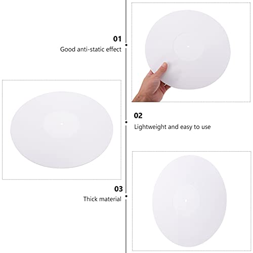 Tapis de protection acrylique pour disques vinyles SHINEOFI contre la poussière - 3