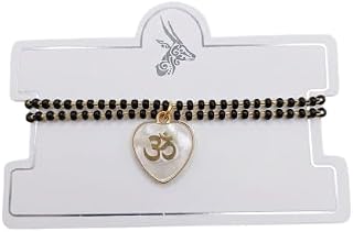 Adjustable Hand Wrist Mangalsutra Bracelet for Women Black Beads Gold Plated Traditional Hand Chain Bracelet Elegant Brida... Price In India