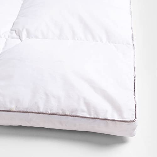 Topper de plumas 90x190 sobrecolchón transpirable extrasuave de 5 cm grosor 6