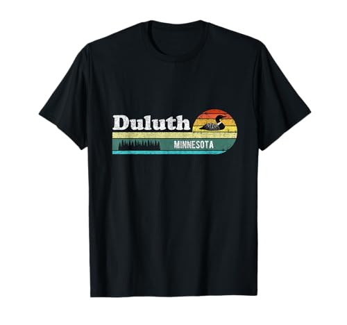 Duluth Minnesota MN Vintage Distressed Retro Gift Loon T-Shirt