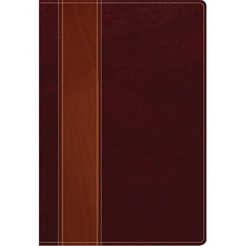 NLT Swindoll Study Bible - Large Print Brown & Tan Leather Like Indexed