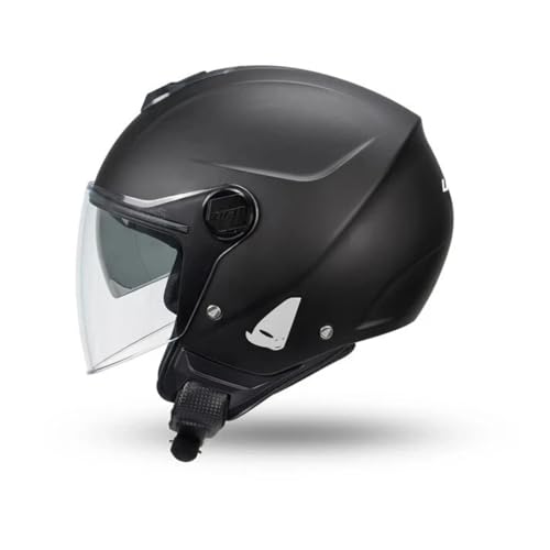 CASCO U.FO JET NIXIE HE13005-K DOPPIA VISIERA NERO OPACO CASCO URBANO/EXTRAURBANO (L)