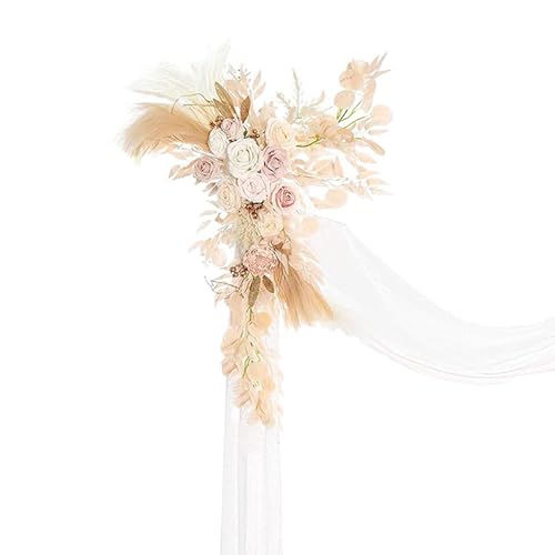 Arche de mariage avec fleurs décoratives pour cérémonie et réception élégante