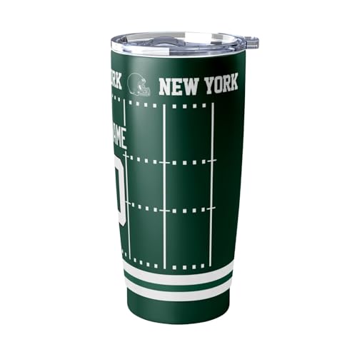 Image of ANTKING New York J Tumbler 20 oz Travel Coffee Cup for Men Women Boy Custom Name Number Gifts