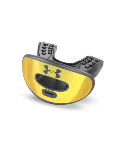 Image of Under Armour Football Lip Guard - Mouthpiece with Strap, Full Mouth Protection for Braces