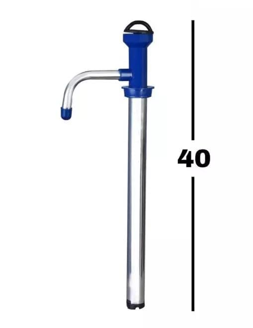 Image of Manual Hand Pump for Oil, Fuel and Other fluids for Kitchen, Garage, Useful for 15 litres Tin Cans, Bottle Fuel Transfer, Oil Dispenser Pump (Stainless Steel)