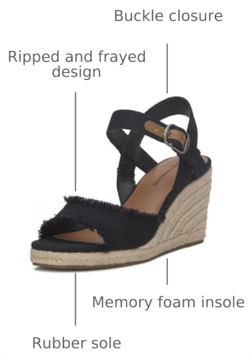 Image of Lucky Brand Women's Mindra Espadrille Wedge Sandal | Casual Sandals