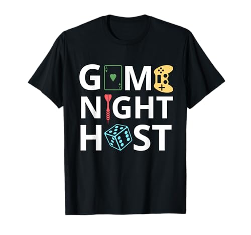 Game Night Host Family Board Game Team Squad Entertainment T-Shirt