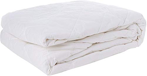 Protector de colchón acolchado de algodón puro Cuddledown doble antialérgico 40cm 4