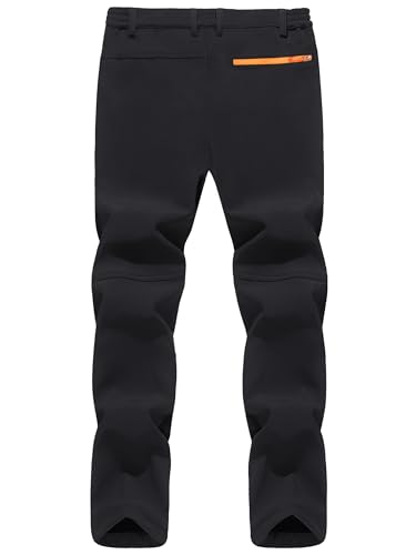 TACVASEN Men's Snow Ski Pants Fleece Lined Winter Pants for Men Water Resistant Thermal Snowboard Hiking Hunting Work3