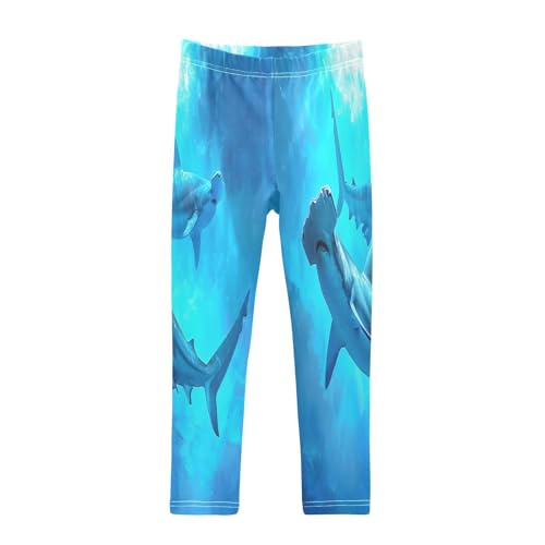 Toddler Girls Leggings Printed Yoga Pants Leggings Sea Sharks for Kids