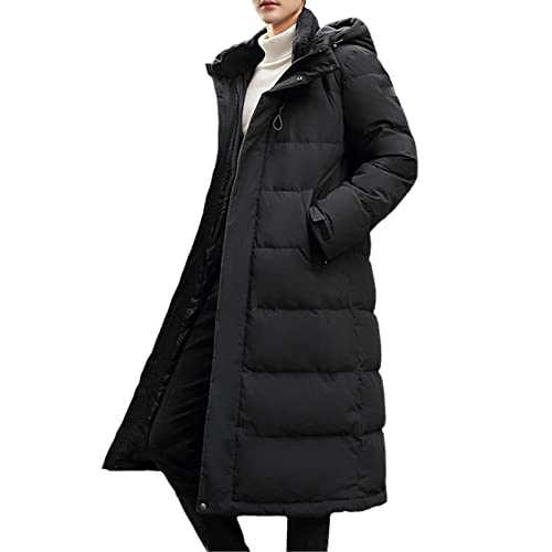 Manteau long en duvet de canard homme chaud veste hiver KCD790Black XL