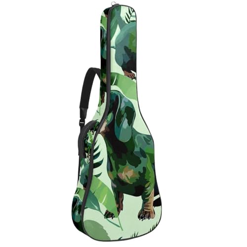 Sac pour guitare acoustique teckel vert pour protéger votre instrument des chocs quotidiens