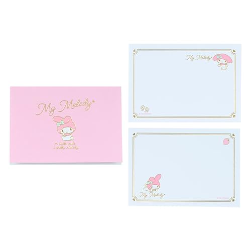 Sanrio 437786 bloc notes My Melody papeterie japonaise kawaii pour bureau et correspondance