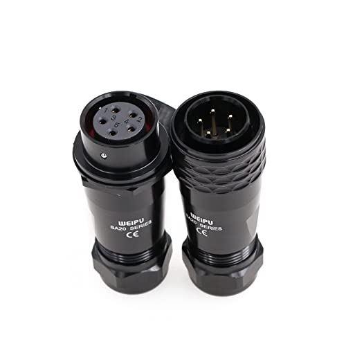 Conector aviación 5 pines impermeable M20 con protección 500V contra humedad