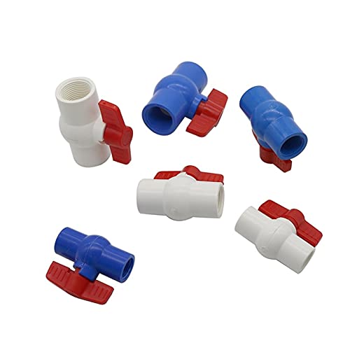 Conector de parada de agua con válvula de bola de PVC y rosca hembra para jardín 8