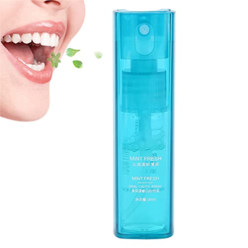 10ml Breath Spray, Cool Mint Oral Health Care Mist Natural Cool Mint Flavor for Healthy Oral Care, Freshens Breath