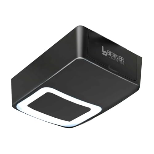 Berner GA105/GA106 - Attuatore per porta del garage con trasmettitore manuale – silenzioso, potente, risparmio energetico adatto per cancelli basculanti, porte sezionali laterali e cancelli a tutto