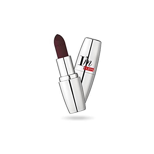 Pupa Milano I'M Matt Pure Color Lipstick - Velvety and Matt Lip Color - For Extraordinary Performance - Rich And Creamy Texture - 033 Bewitched Plum - 0.123 Oz