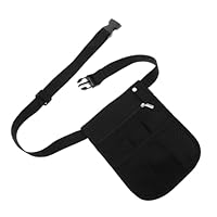 DEARMAMY Embalar Riñonera Multifuncional Bolsa De Enfermera Enfermeras Bolsas De Enfermera para Suministros De Trabajo Bolsas De Enfermera para El Trabajo Hospital Señoras Black Tela Oxford