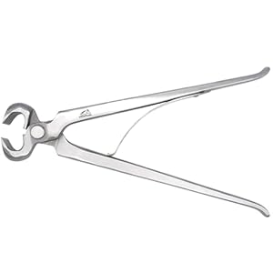 10” Farrier Hoof Nipper – Chrome Vanadium Steel with Pre-Loaded Spring, Precision Hand-Aligned Blades, Ideal for Foal, Shetland, Miniature, Donkey, and Pony Hoof Trimming.