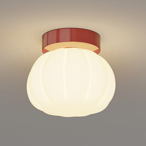 Jadssox Luces de Techo Mini luz de Pasillo, Moderna lámpara de Techo acrílica LED de 8W, Luces de Techo de guardarropa de Pasillo, luz de Techo en Forma de punpkin con Pantalla acrílica, 5.9in