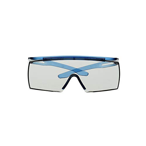 3M SecureFit 3700 Overspectacles, Blue Temples, Scotchgard Anti-Fog (K&N), Indoor/Outdoor Light Grey Lens, SF3707SGAF-BLU-EU - Image 3