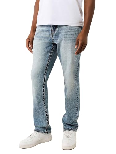 True Religion Mens Ricky Warped Horseshoe Straight Jean