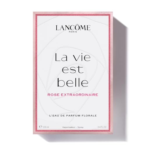 Lancôme La Vie Est Belle Rose Extraordinaire Eau de Parfum - Long Lasting Fragrance with Rose, Iris & Woody Musk, Warm & Floral Women's Perfume, 100ml