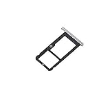 Nano SIM Micro SD Card Slot Holder Replacement Compatible with ZTE ZMax Pro Z981 White