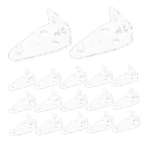 Cabilock 30pcs Clear Blind Brackets Plastic Blind Hold Down Brackets Door Blinds Bottom Bracket Blinds Replacement Brackets Mini Blinds Bottom Rail Hold Clips