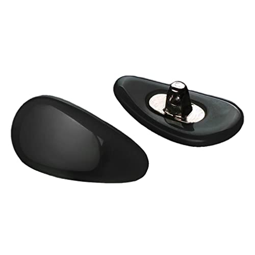 Hellery メガネ鼻パッド エアクッション 柔らかい 眼鏡メガネずり落ち防止 鼻あて ズレ落ち防止 1ペア 全3色 - 黒