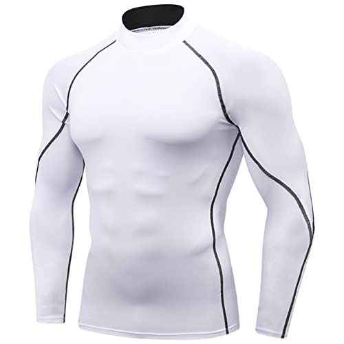 SANANG Langarm-T-Shirt für Herren mit schnell trocknender Vakuum-Kompressionsschicht und Basisschicht Cover