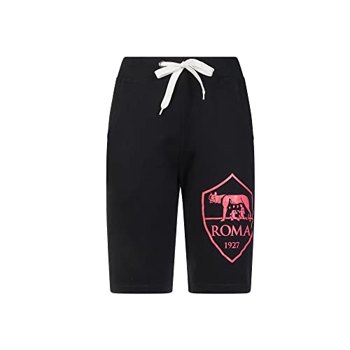 Short AS Roma Crest Rosa Fluo Boxer de running pour vos séances d'été