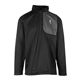 Browning Men's A0006052 Porter 1/4 Zip - Large - Black